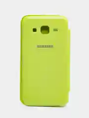 Голубой чехол-книжка на Samsung Galaxy Core Prime