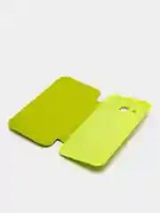 Голубой чехол-книжка на Samsung Galaxy Core Prime