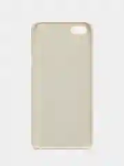 Оранжевый пластиковый чехол для iPhone 5/5s/SE с кожаной вставкой