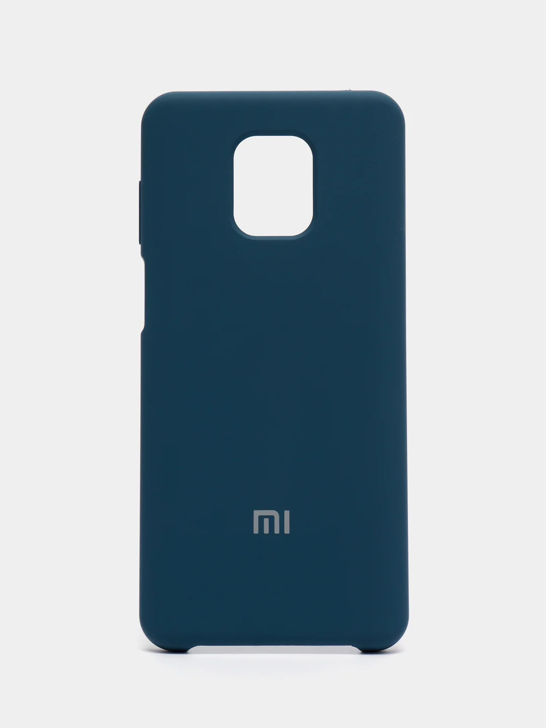 Синий силиконовый чехол Silicone Case для Redmi Note 9S/Note 9 Pro