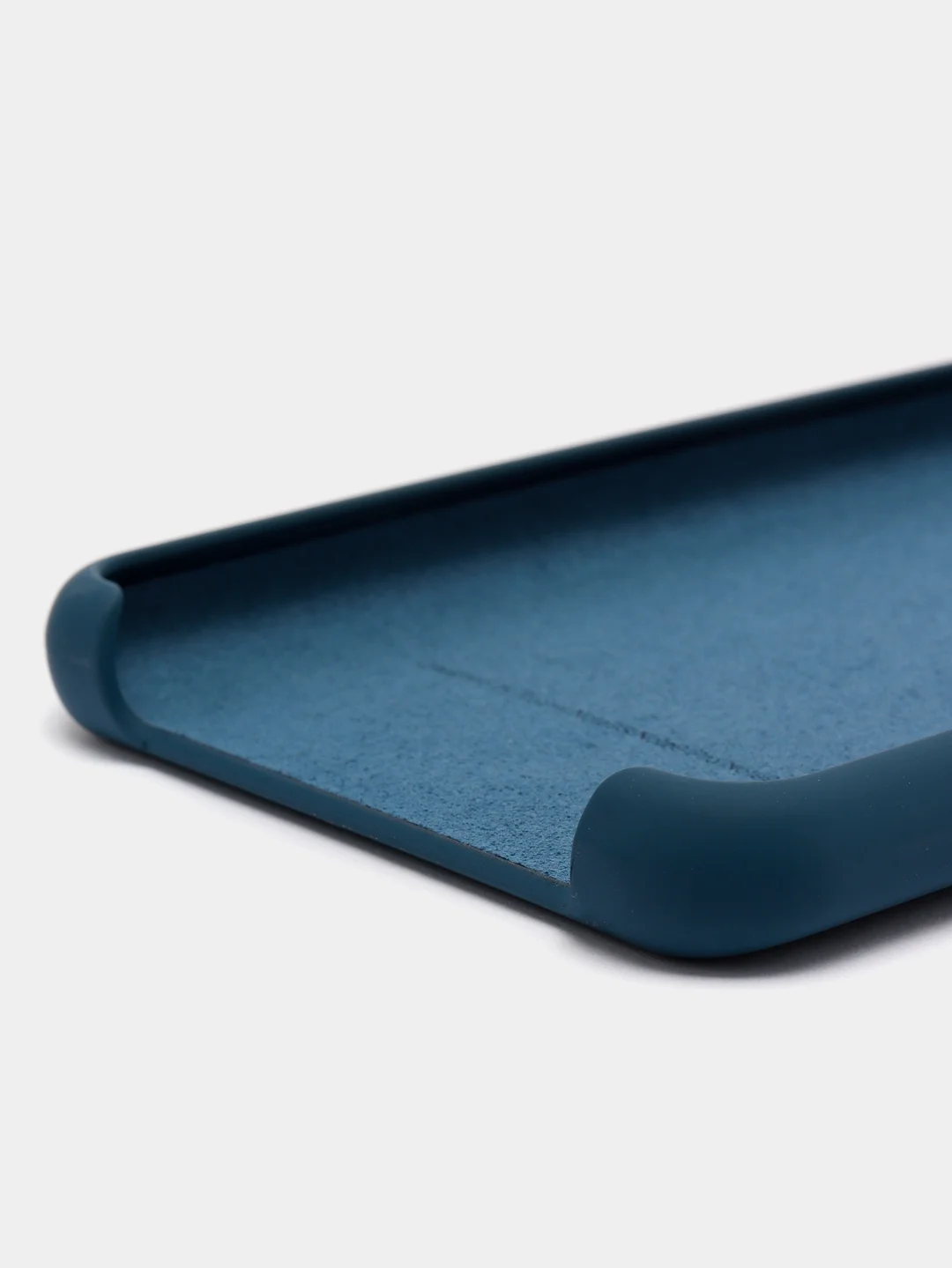 Синий силиконовый чехол Silicone Case для Redmi Note 9S/Note 9 Pro