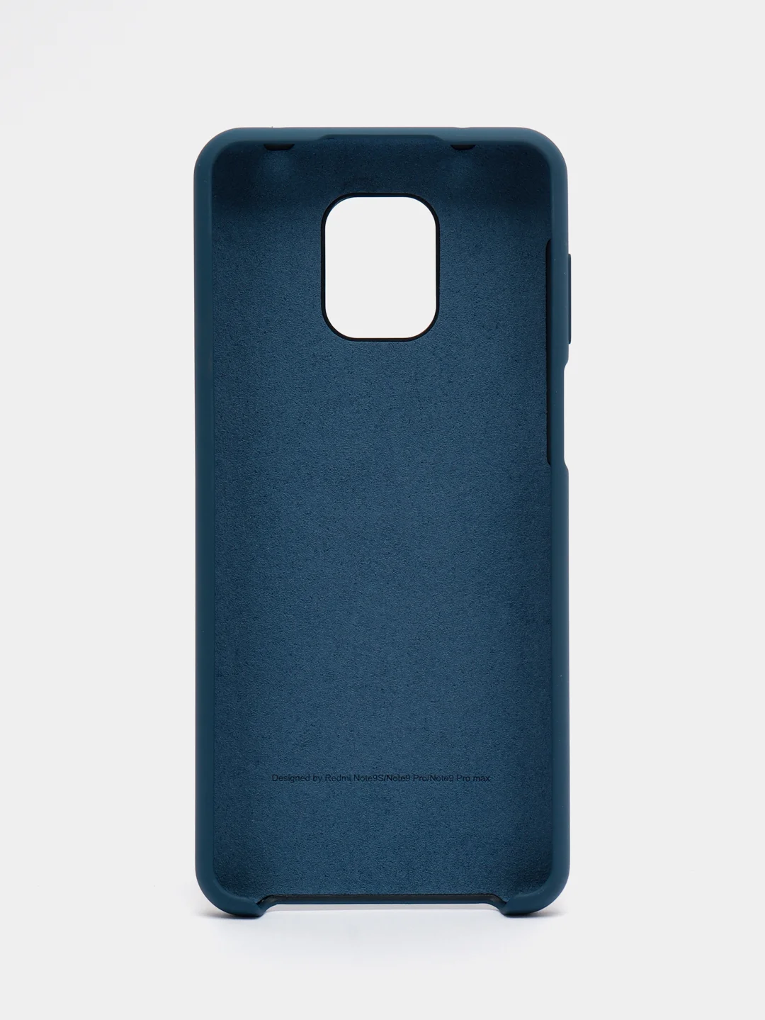 Синий силиконовый чехол Silicone Case для Redmi Note 9S/Note 9 Pro
