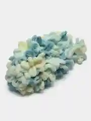 Бирюзовый пряжа Alize Puffy Color, петельки большие, 100 г, 9 м