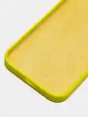 Желтый чехол Silicone Case iPhone 11, 12, 13, 14, Pro, Pro Max, с закрытым низом, кейс