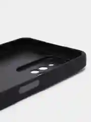 Черный чехол для Realme C31 (Реалми С31), пластиковый, глянцевый, под стекло