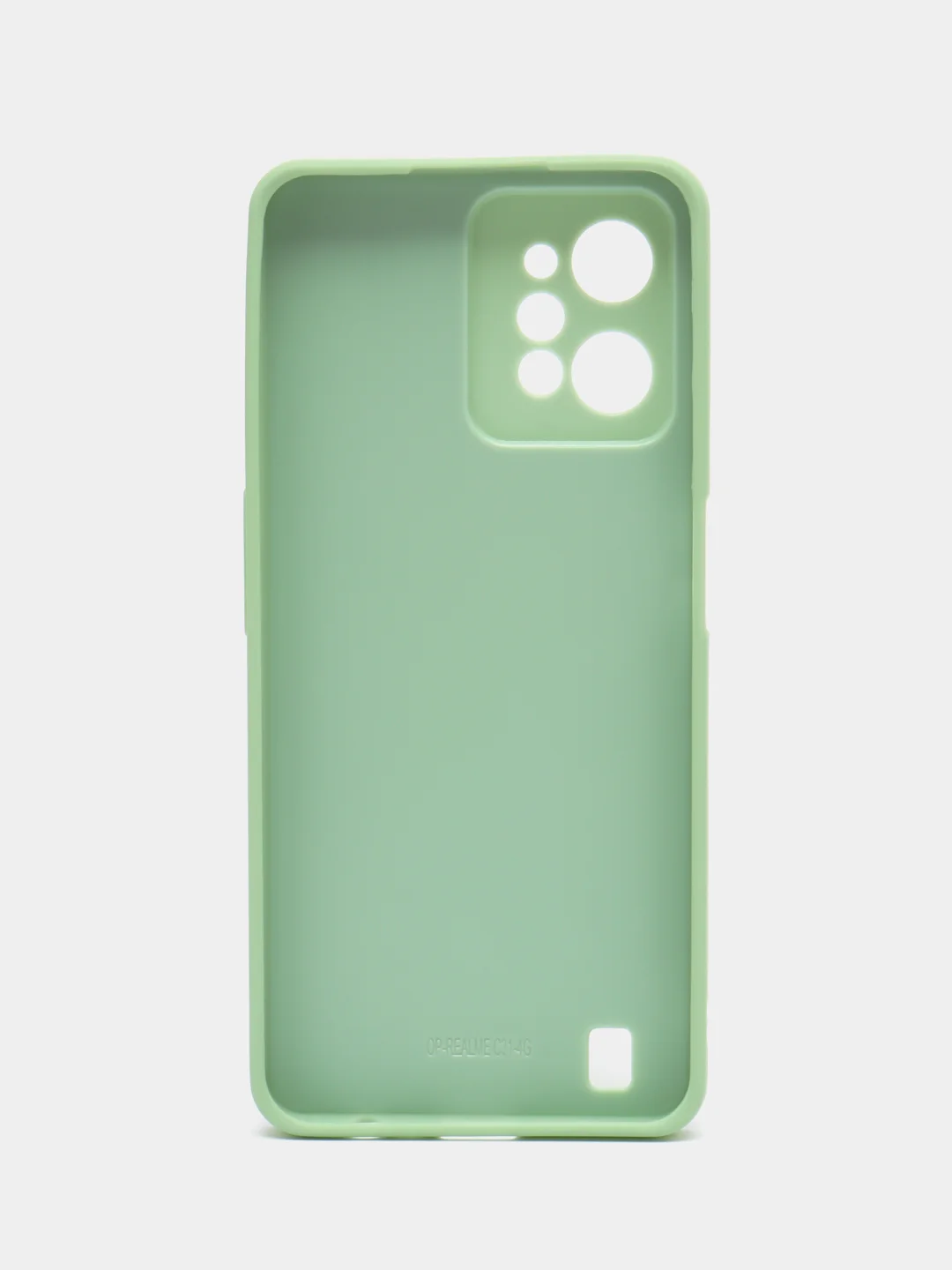 Салатовый чехол для Realme C31 (Реалми С31), пластиковый, глянцевый, под стекло
