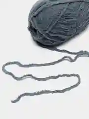 Серый меланж пряжа плюшевая Alize Softy, микрополиэстер, 50 г, 115 м