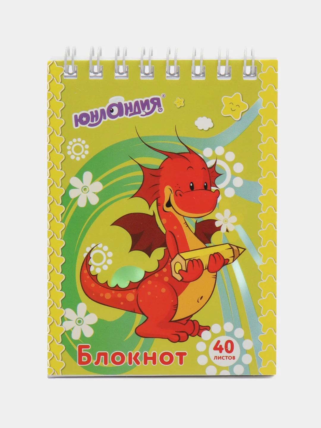 Лайм блокнот А7 "Мультяшки", в клетку, 40 листов