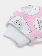 Розовый царапки для ребенка, из футера