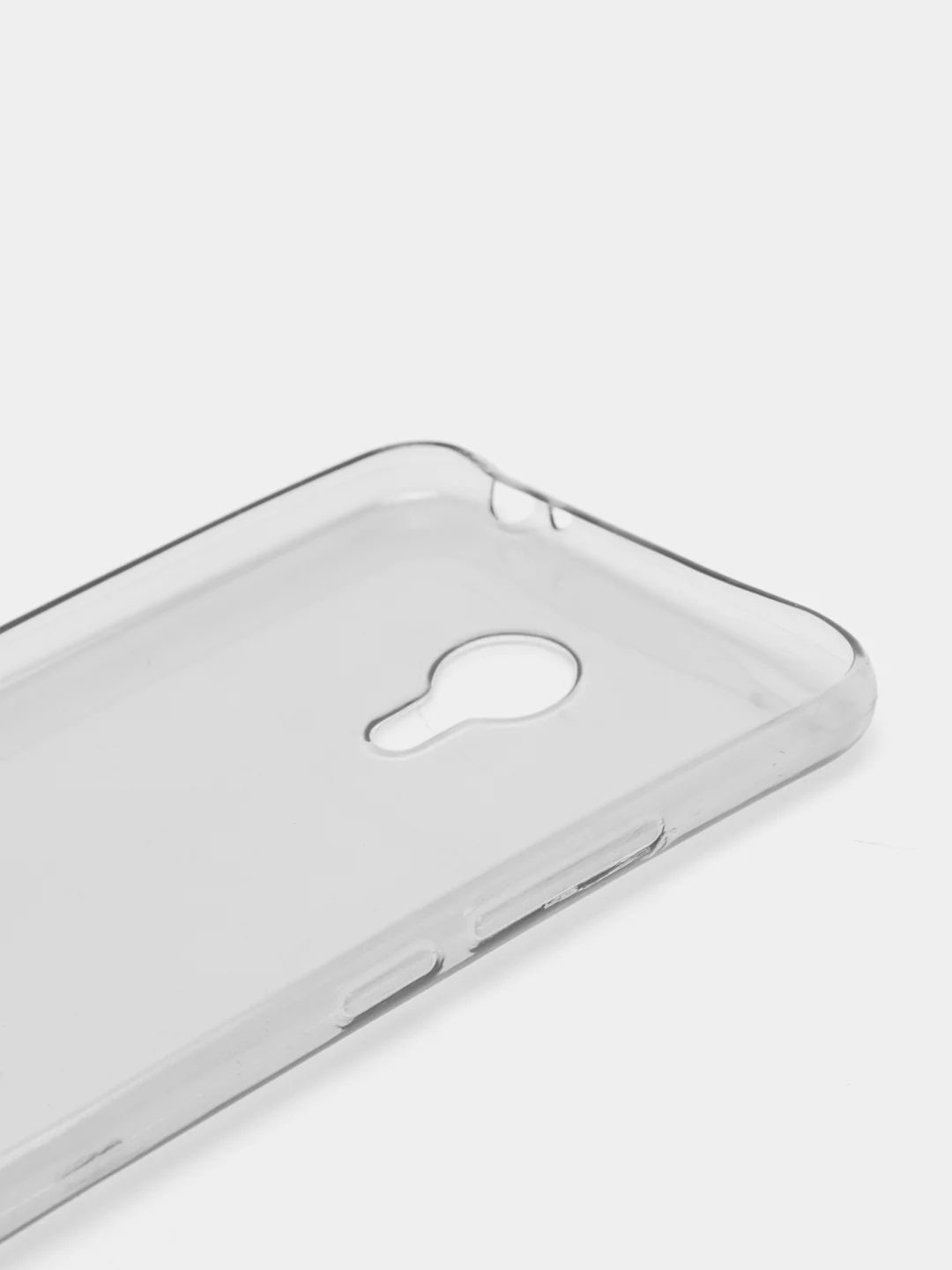 Серый прозрачно-серый силиконовый чехол на Meizu M3 Note/MX 6