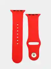 Красный бампер с защитным стеклом и ремешком для Apple Watch 38/40/41/42/44/45/49