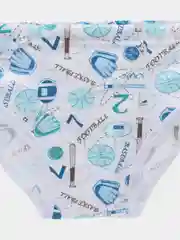 Голубой трусы для мальчика, кулирка, хлопок