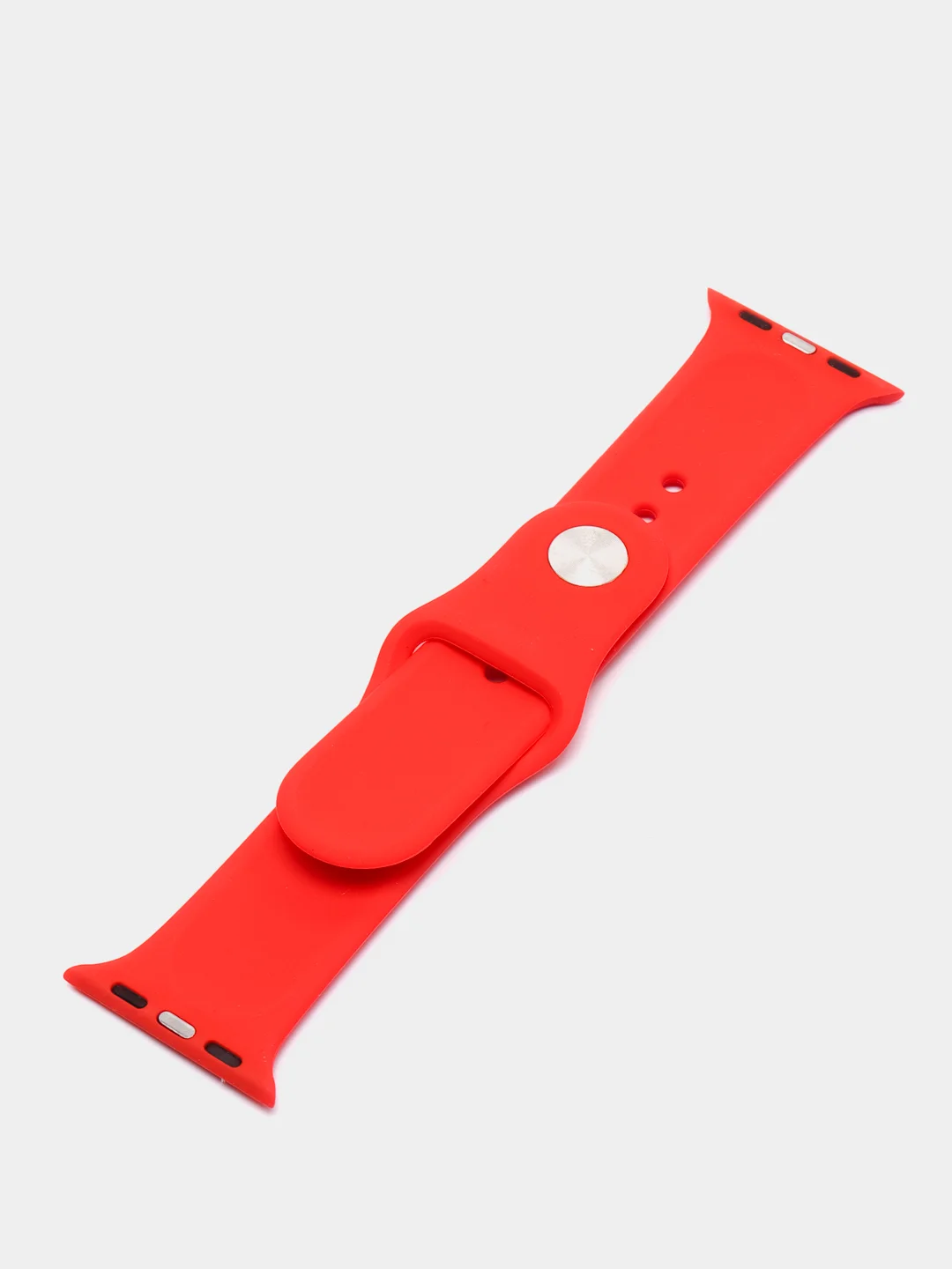 Красный бампер с защитным стеклом и ремешком для Apple Watch 38/40/41/42/44/45/49