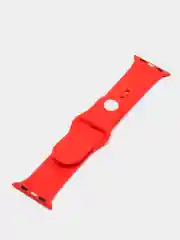 Красный бампер с защитным стеклом и ремешком для Apple Watch 38/40/41/42/44/45/49