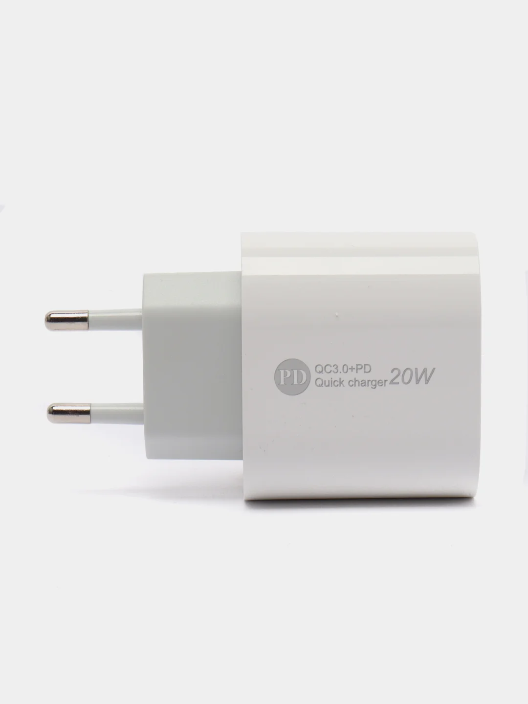 Белый зарядноe устройство Type-C/USB 20W