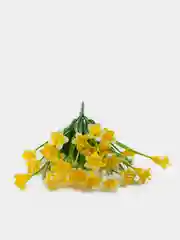 Желтый искусственные цветы. Колокольчики (пластиковый букет). Композиция