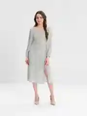 Зеленый платье женское с открытой спиной на шнуровке SHARMIN