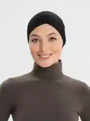 Черный шапка под платок