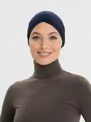 Синий шапка под платок