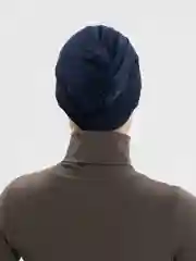 Синий шапка под платок