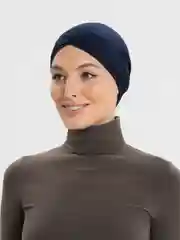 Синий шапка под платок