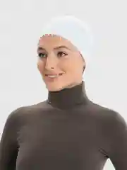 Белый чепчик "Бони", с сеткой