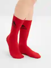 Красный носки мужские, высокие, из хлопка