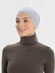 Серебряный бони шапочка, на завязке