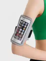 Серый сумка чехол для телефона на руку для занятия спортом, для бега
