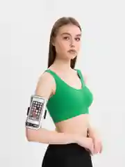 Белый сумка чехол для телефона на руку для занятия спортом, для бега