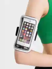 Белый сумка чехол для телефона на руку для занятия спортом, для бега