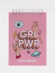Скетчбук GRL PWR, А6, 100 г/м, 80 листов