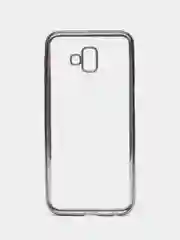 Серебряный чехол-накладка для Samsung Galaxy j6+