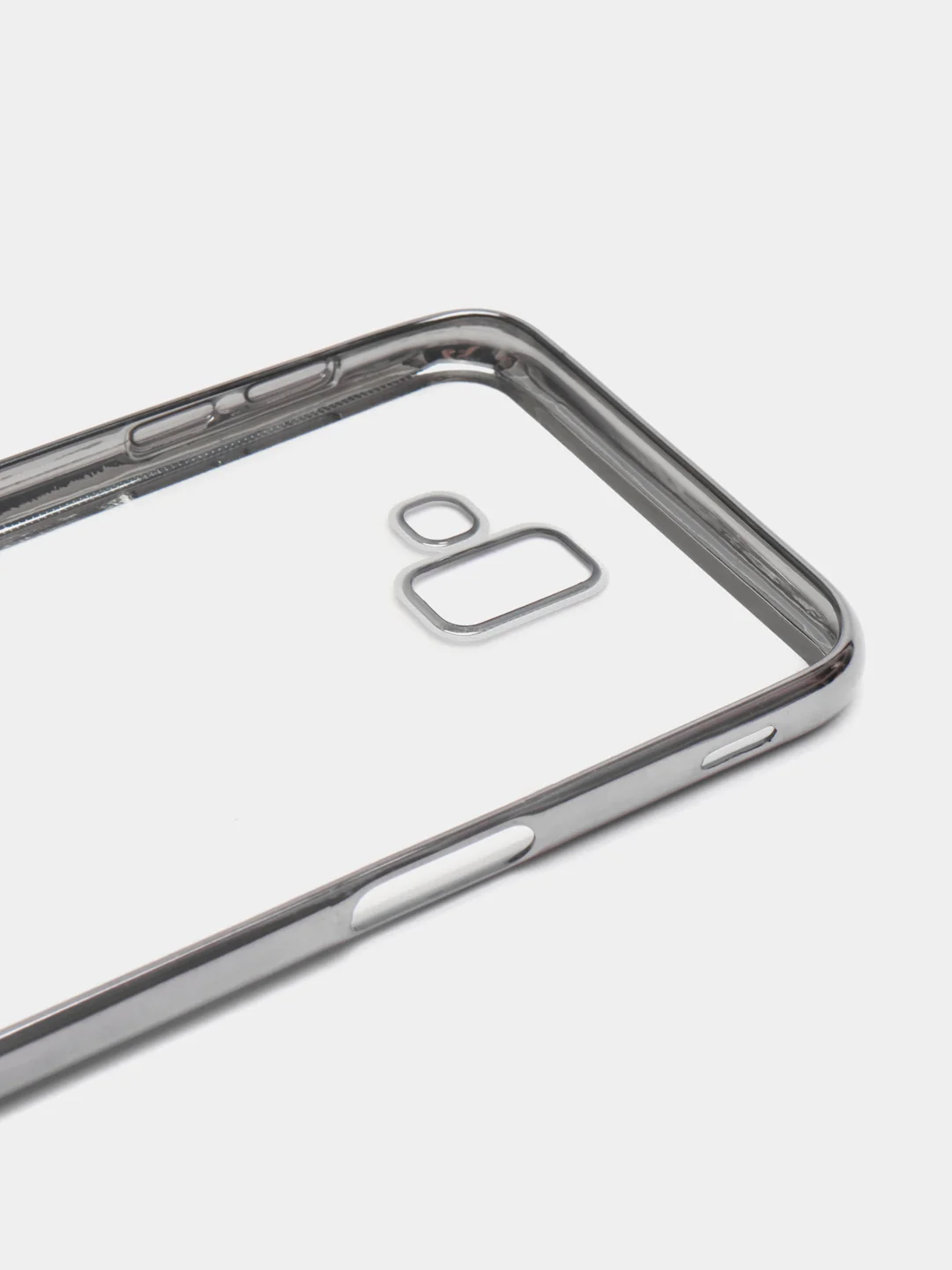 Серебряный чехол-накладка для Samsung Galaxy j6+