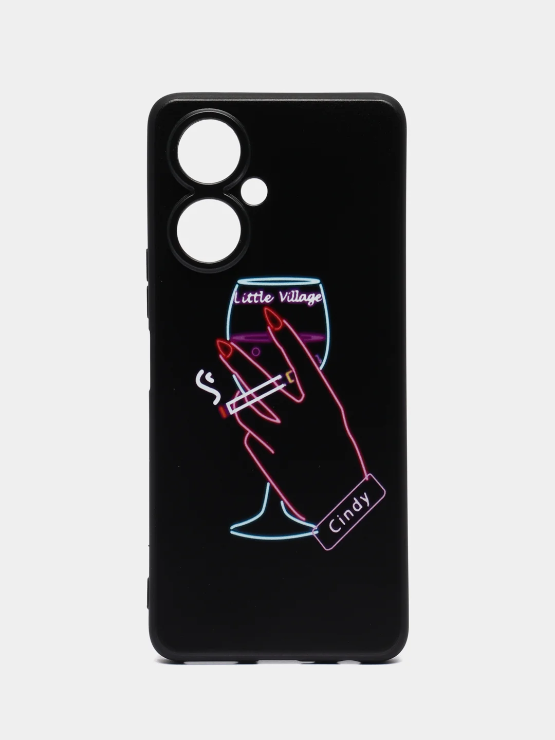 Голубой чехол для Tecno Camon 19 / 19 Pro, с принтом, с рисунком (Техно Камон 19 Про)