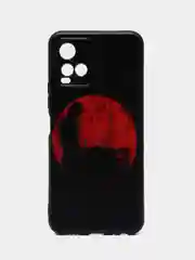 Сиреневый силиконовый чехол для Vivo Y33s / Y21 2021, с принтом, с рисунком (Виво У33С / у21 2021)