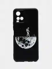 Мятный силиконовый чехол для Vivo Y33s / Y21 2021, с принтом, с рисунком (Виво У33С / у21 2021)