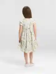 Желтый платье детское, со шлейфом