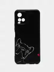 Песочный хаки силиконовый чехол для Vivo Y33s / Y21 2021, с принтом, с рисунком (Виво У33С / у21 2021)