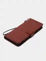 Багровый чехол-книжка с магнитной застежкой для Tecno Spark 9 Pro (Техно Спарк 9 Про)