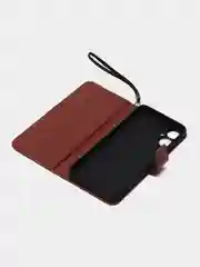 Багровый чехол-книжка с магнитной застежкой для Tecno Spark 9 Pro (Техно Спарк 9 Про)