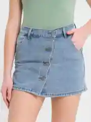 Юбка-шорты женские джинсовые, Denim