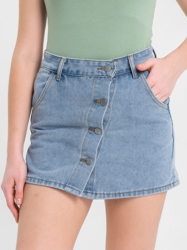 Юбка-шорты женские джинсовые, Denim