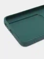 Зеленый силиконовый чехол для Tecno POVA Neo 2 (Техно Пова Нео 2), прозрачный с карманом для карт