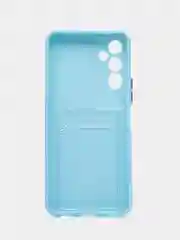 Ледяной силиконовый чехол для Tecno POVA Neo 2 (Техно Пова Нео 2), прозрачный с карманом для карт