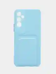 Ледяной силиконовый чехол для Tecno POVA Neo 2 (Техно Пова Нео 2), прозрачный с карманом для карт