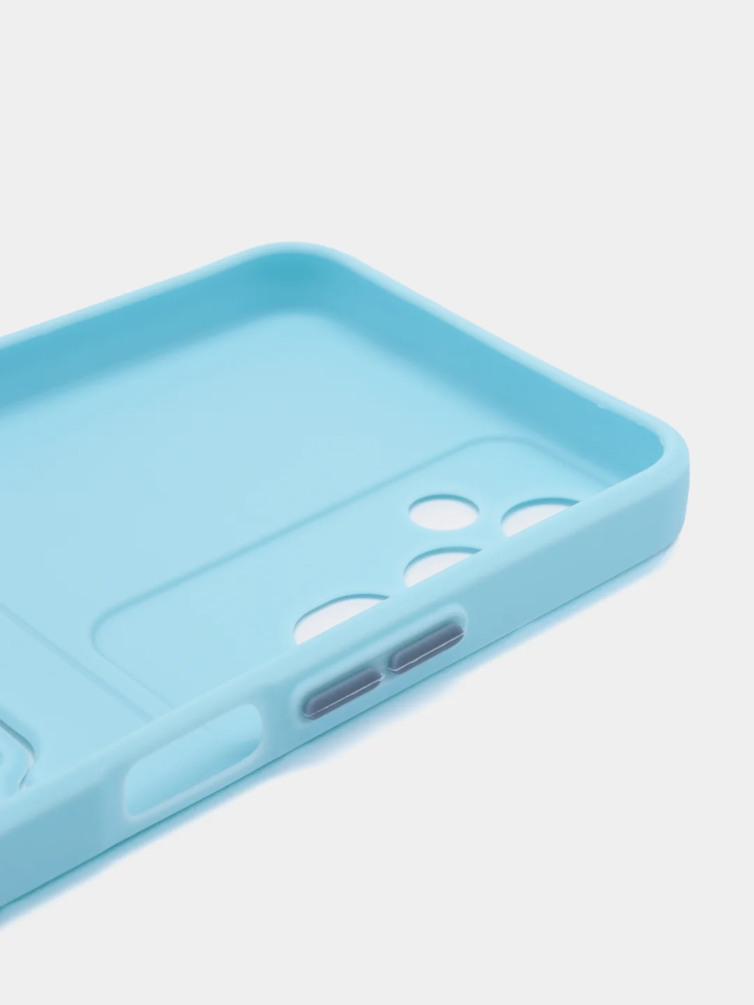 Ледяной силиконовый чехол для Tecno POVA Neo 2 (Техно Пова Нео 2), прозрачный с карманом для карт