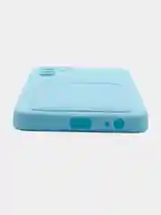 Ледяной силиконовый чехол для Tecno POVA Neo 2 (Техно Пова Нео 2), прозрачный с карманом для карт
