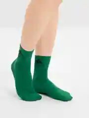 Зеленый носки мужские, высокие, из хлопка