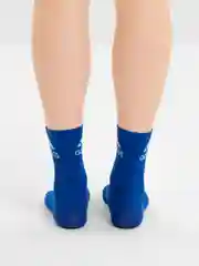 Синий носки мужские, высокие, из хлопка